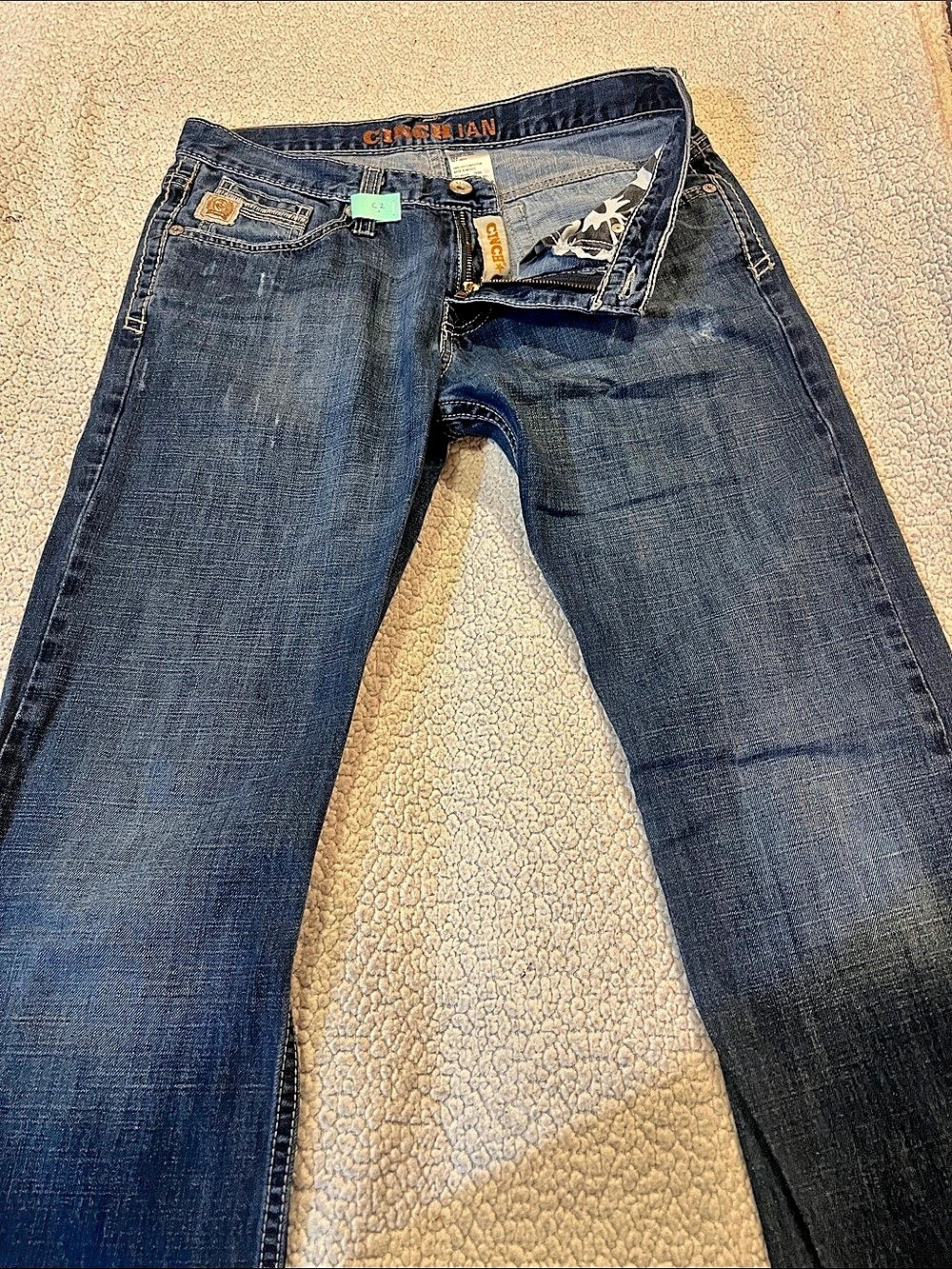 Cinch White Tag Bootcut Jeans in Blue Waist 31x34